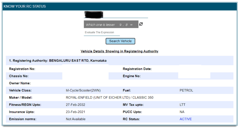 trace-vehicle-number-with-owner-name-and-address